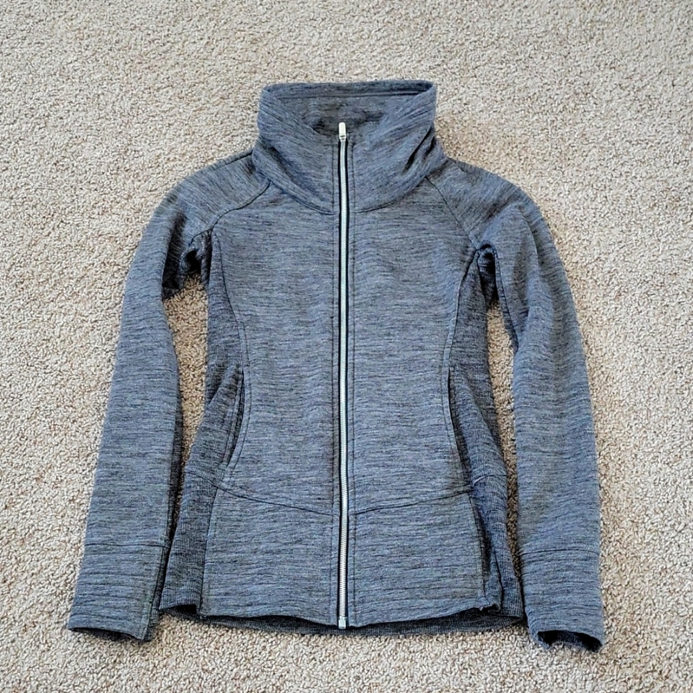 Lululemon Grey Zip Up Sweater
